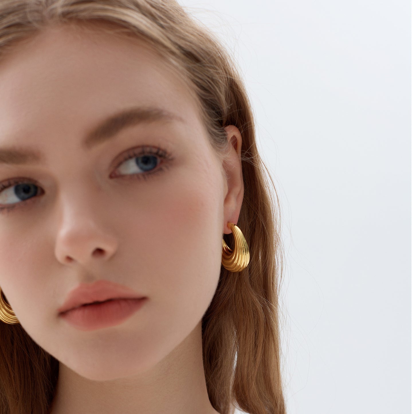 999 Sterling Silver Chunky Electroforming Large Statement Hoop Earrings