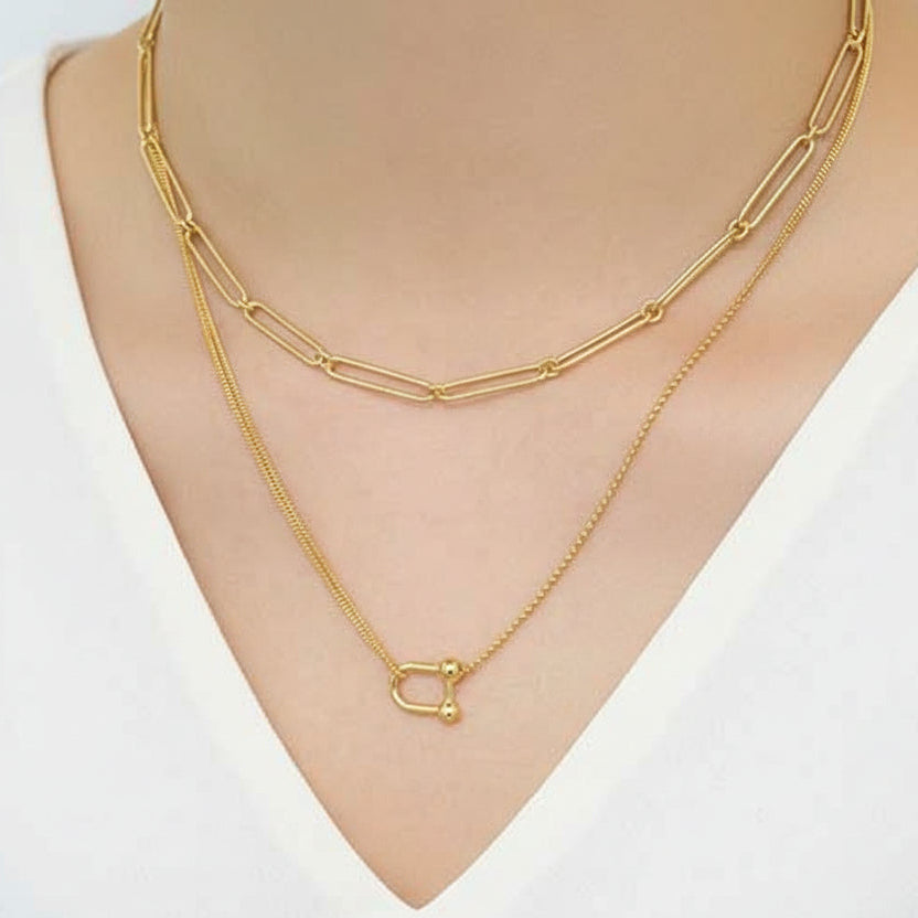 U Shape Fashion 925 Sterling Silver Necklace