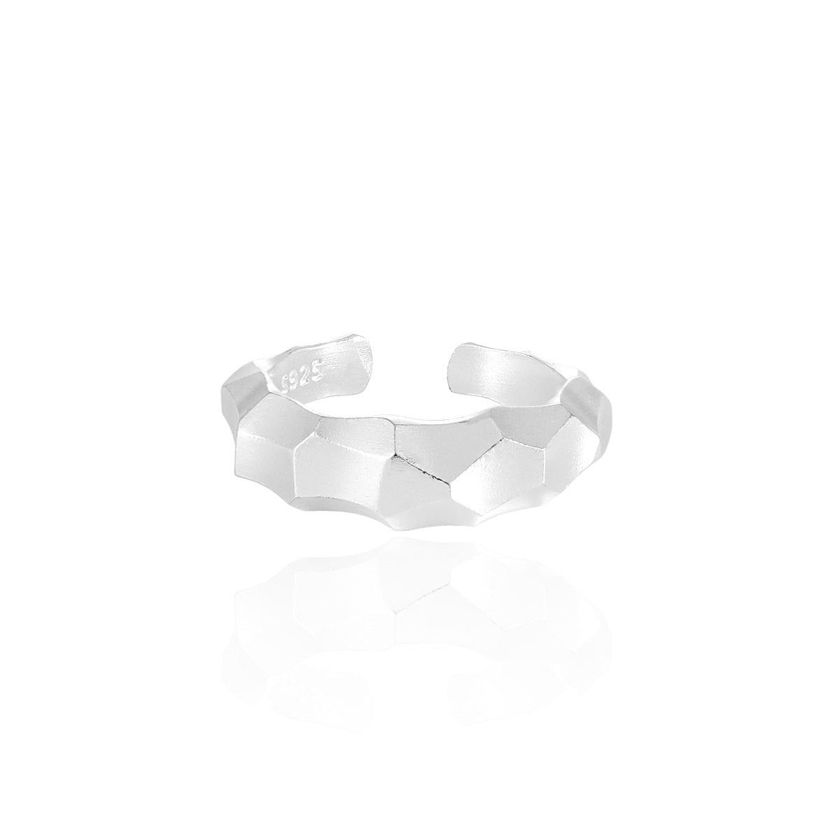 Rhombus 925 Sterling Silver Adjustable Ring