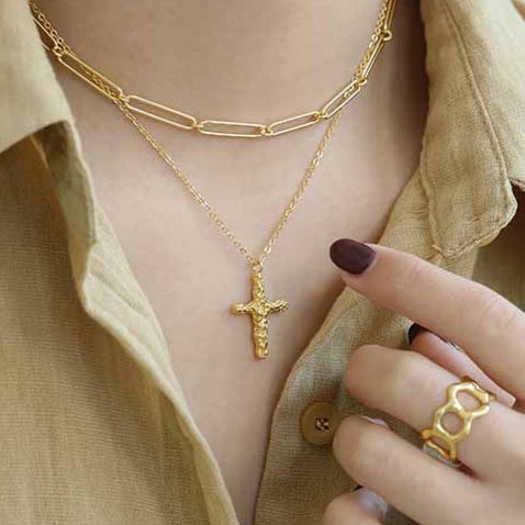 925 Sterling Silver Choker Necklace, Fashion Hollow Chain
