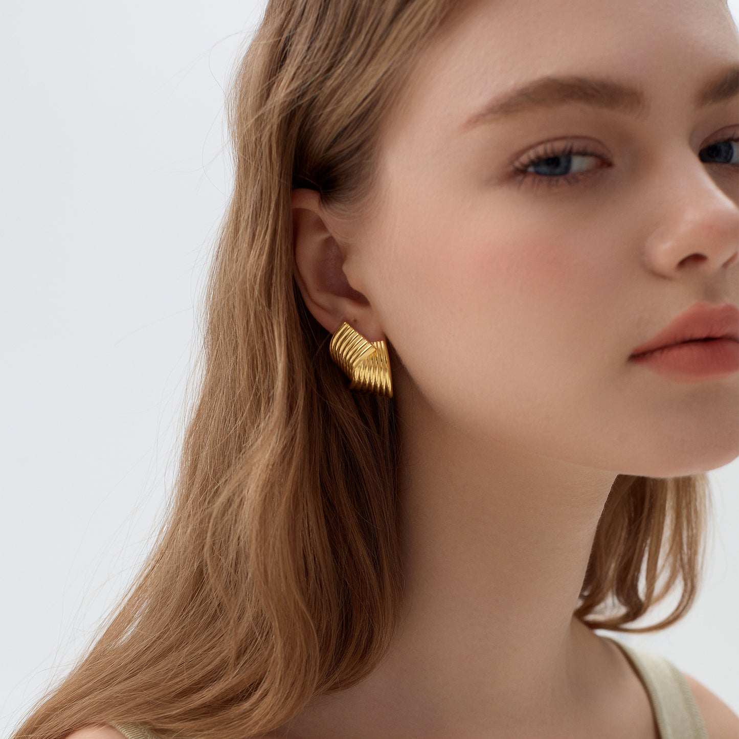 Fine Jewellery Statement Chunky Electroforming Classic Double Cross 999 Sterling Silver Stud Earrings