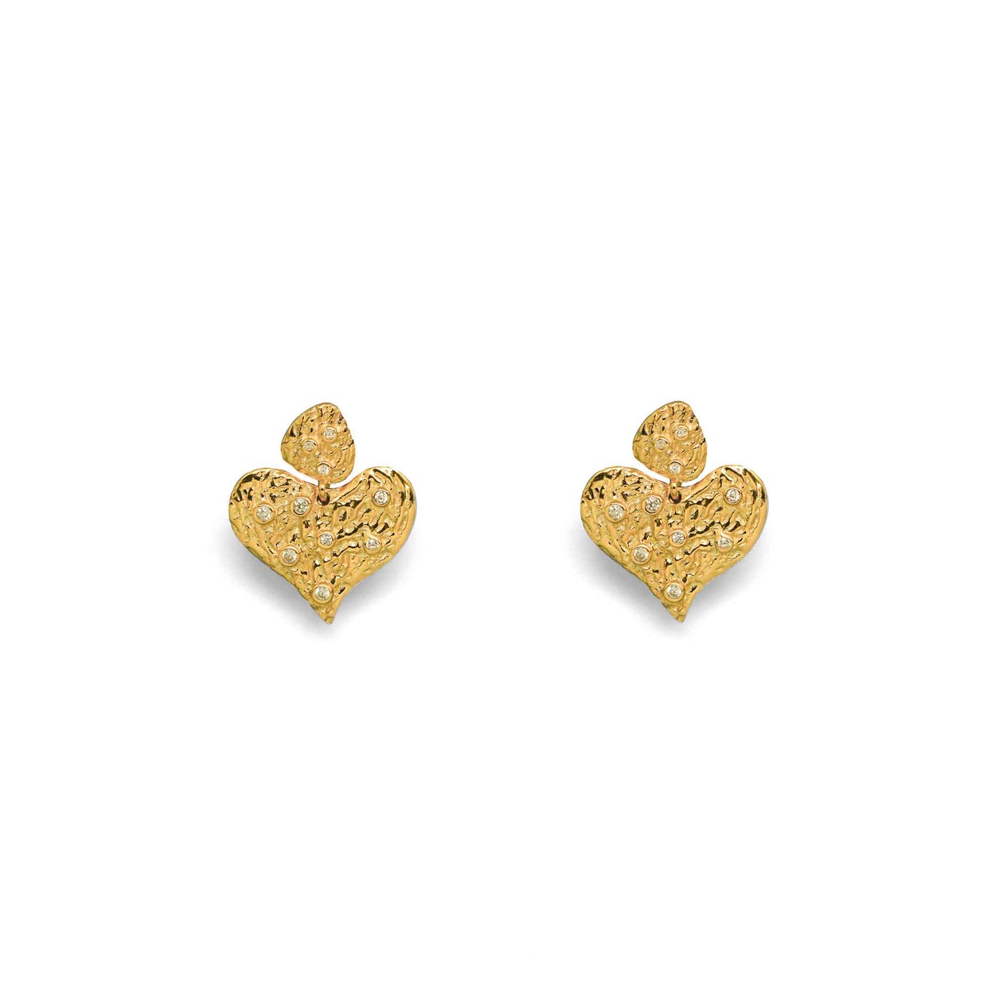 Beautiful Sweet Girl Heart 925 Sterling Silver Stud Earrings
