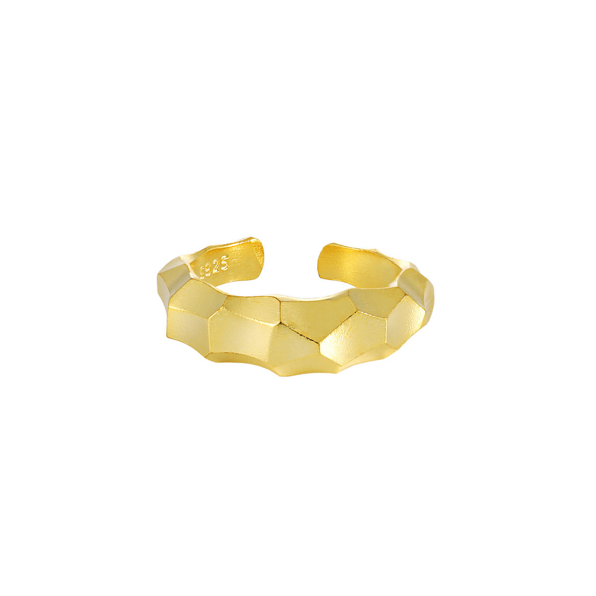 Rhombus 925 Sterling Silver Adjustable Ring