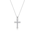 Vintage Cross Moissanite Necklace