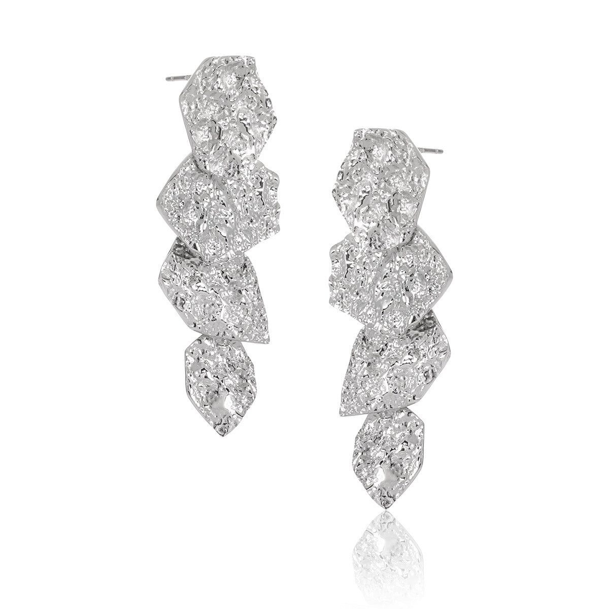 Evening Wear Elegant Unique Tassel Design, 925 Sterling Silver Silver Dangle Earrings, perfect for any special occasion