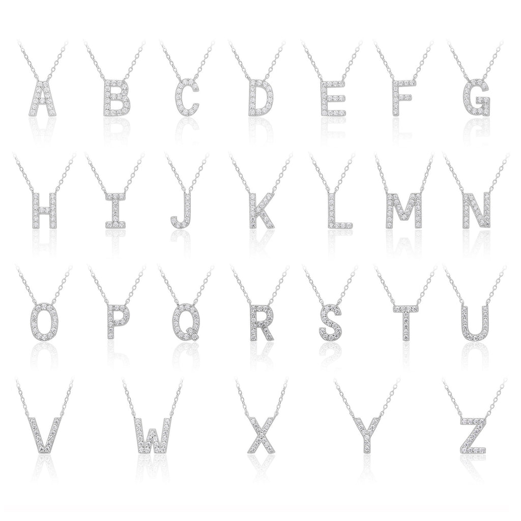 Name Initial Letter Collarbone Necklace