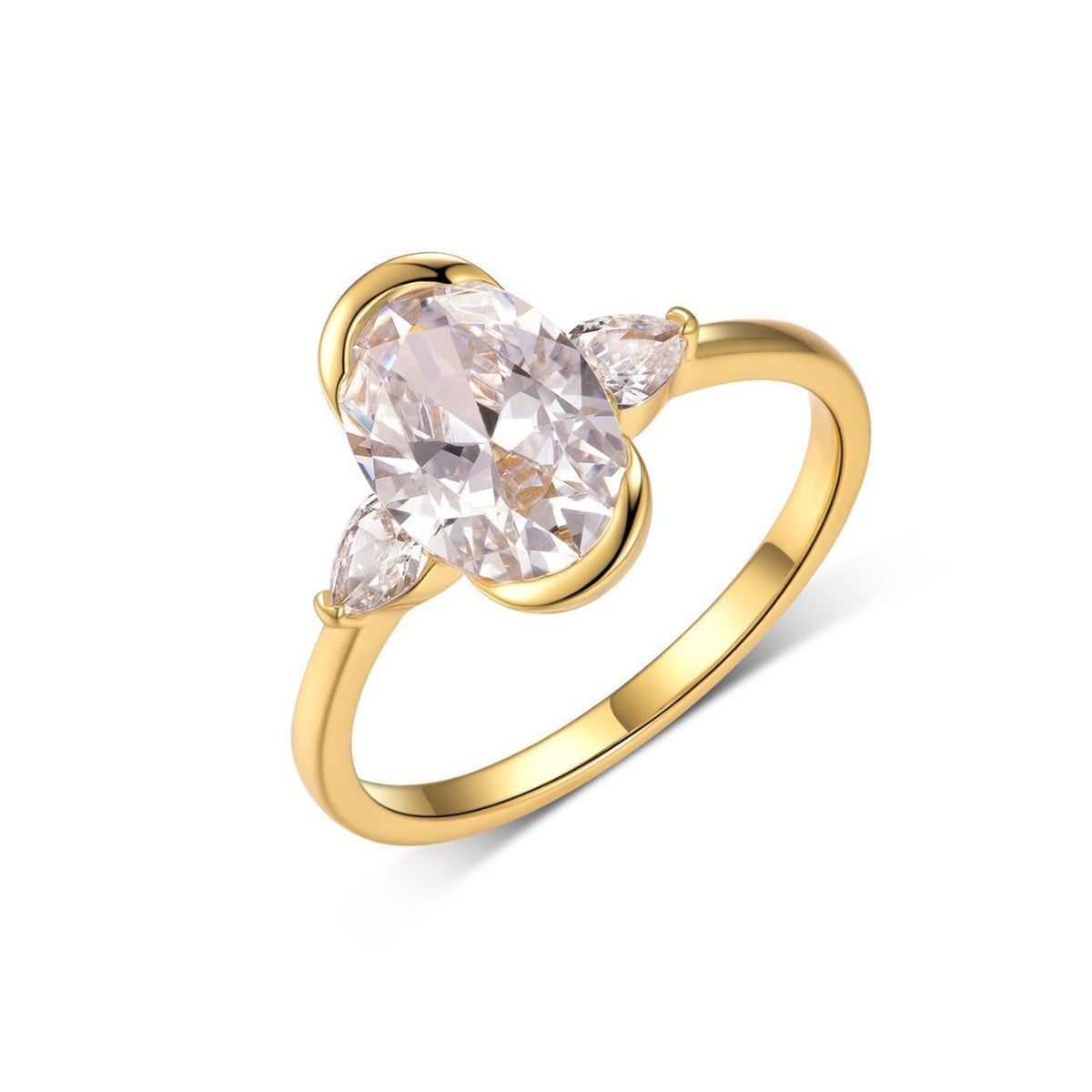 The Opaline Moissanite Ring