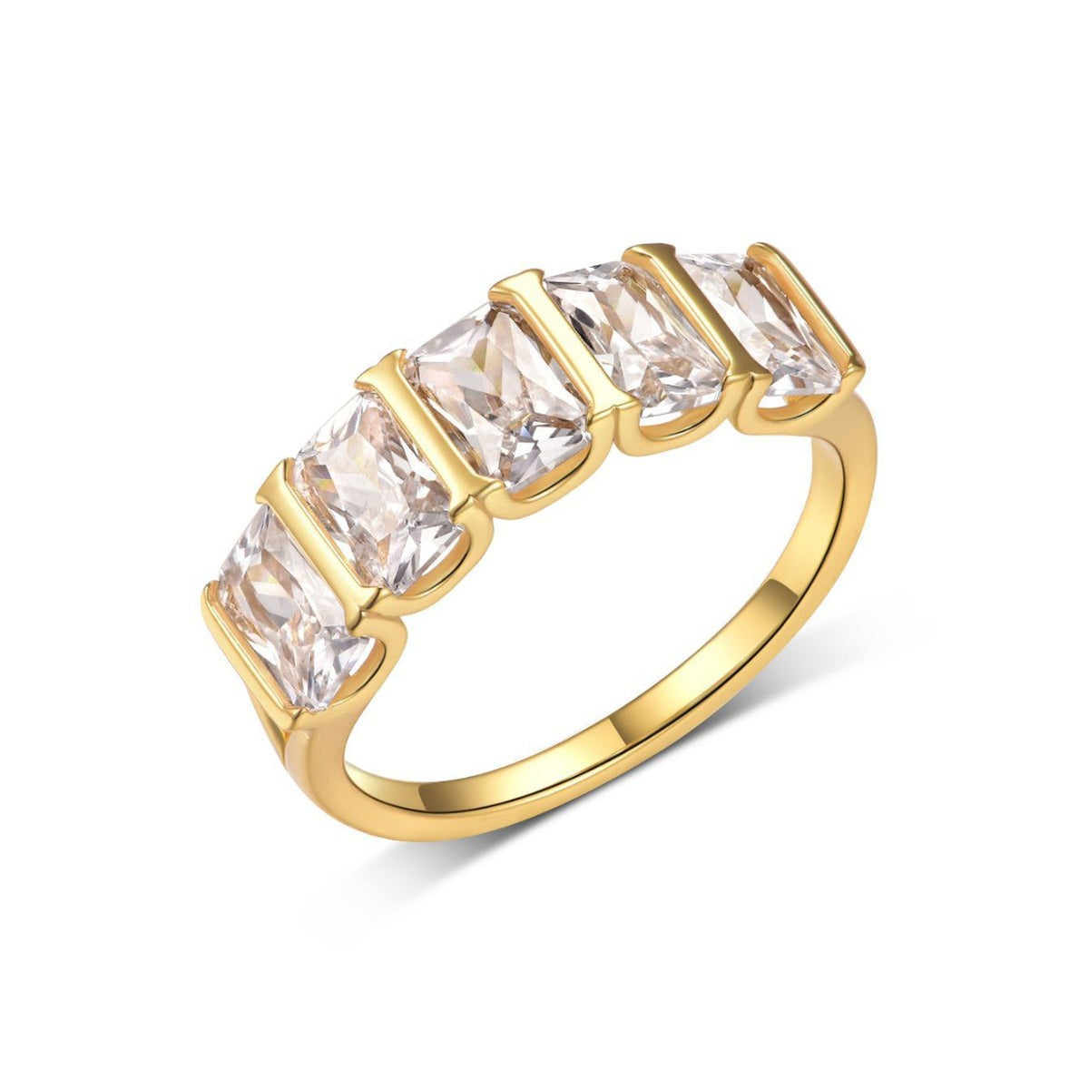 The Élodie Five-Stone Moissanite Ring