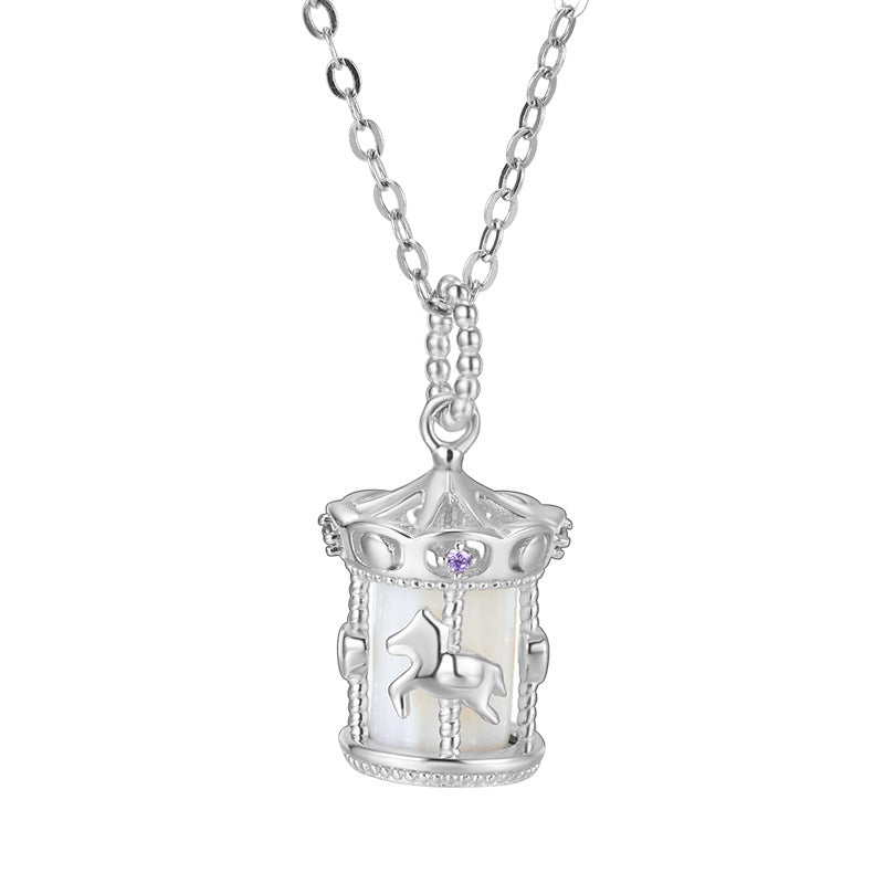 Elegant Carousel Animal Pendant Necklace