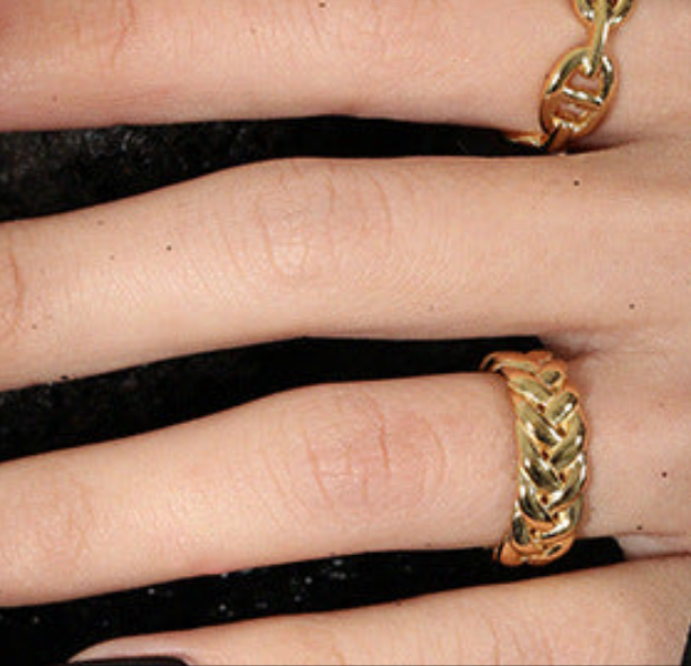 Fashion Hollow Twisted 925 Sterling Silver Adjustable Ring