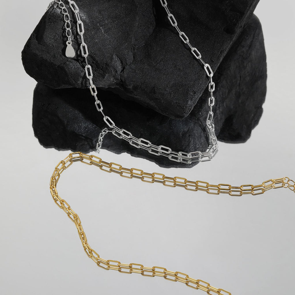 Choker - Hollow Chain 925 Sterling Silver Necklace