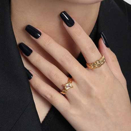 Chunky Fashion Bubble 925 Sterling Silver Adjustable Ring