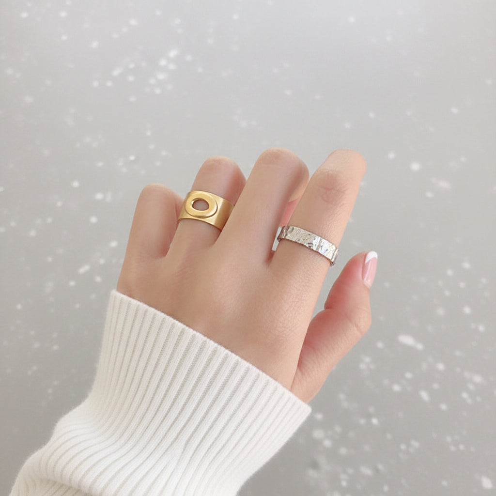 Fashion EWide Open Mouth 925 Sterling Silver Adjustable Ring