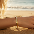 Stunning Irregular 925 Sterling Silver Open Bangle