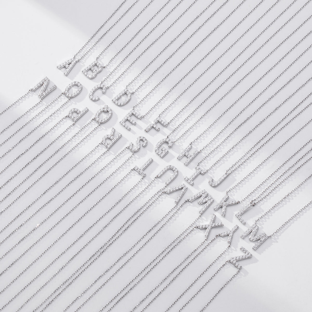 Name Initial Letter Collarbone Necklace