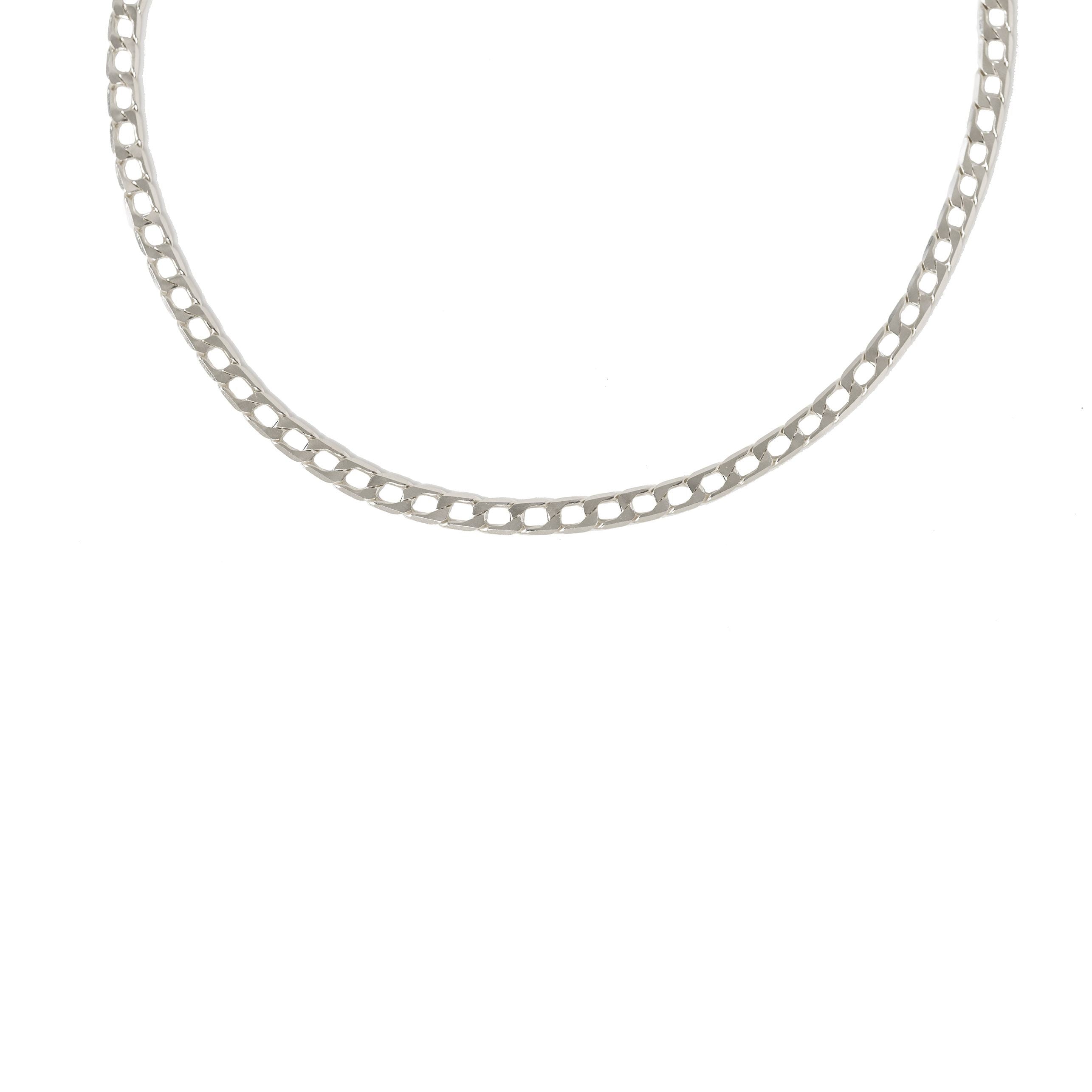 Elegant and Stylish 925 Sterling Silver Necklace Classic Hollow Chain