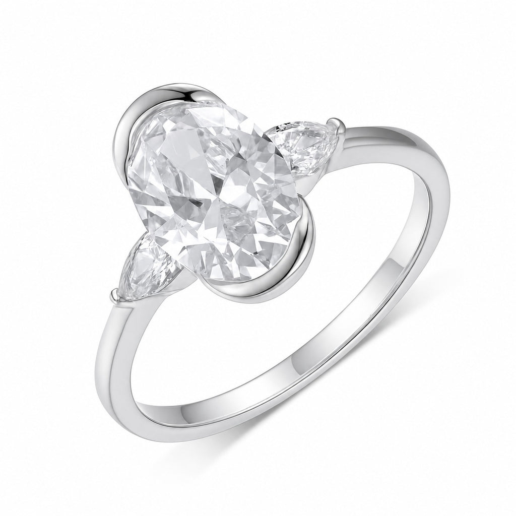 The Opaline Moissanite Ring