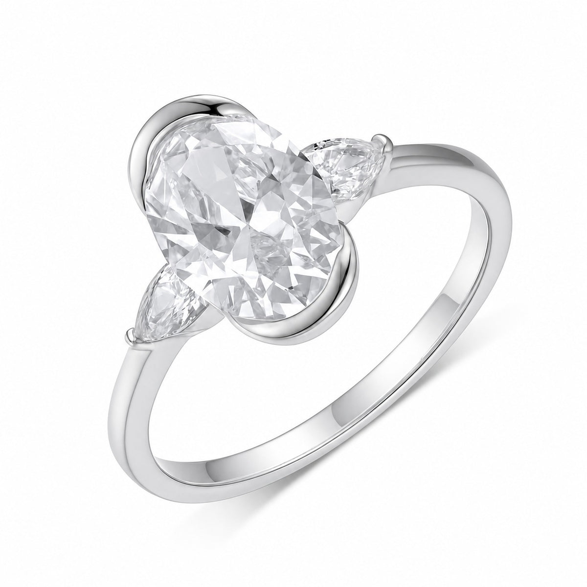 The Opaline Moissanite Ring