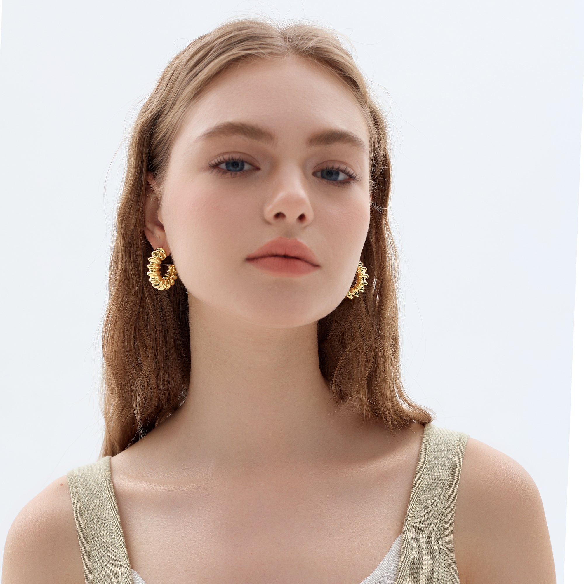 S999 Large Light  Chunky Electroforming 999 Pure Silver Statement Earrings