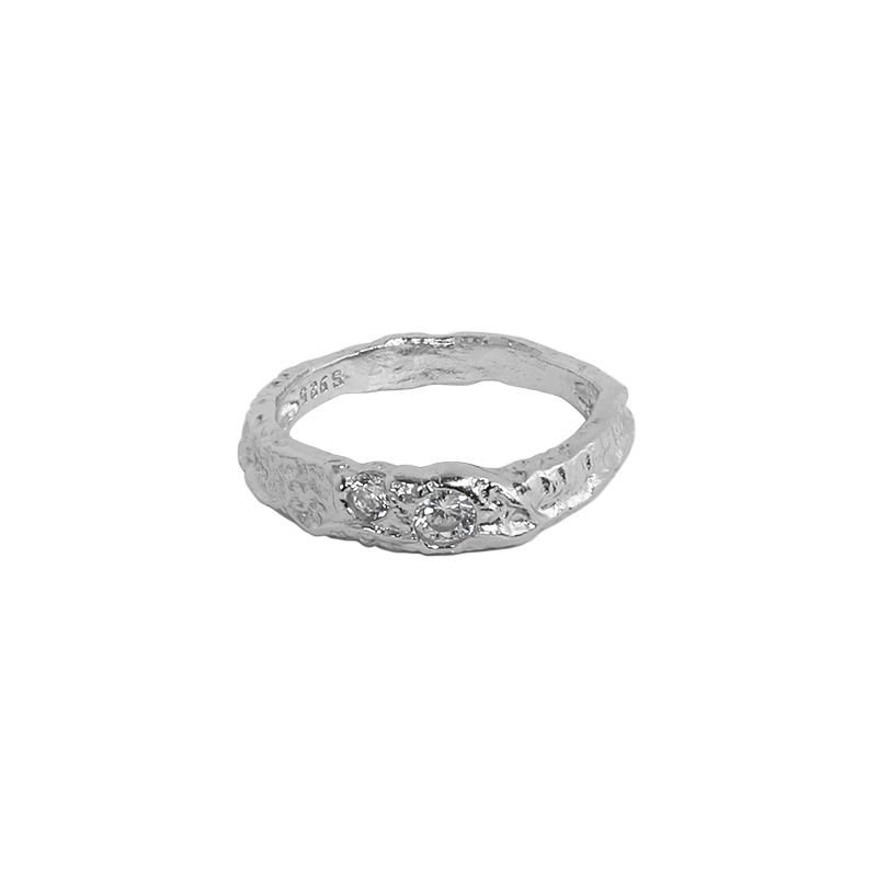 Stylish Dainty CZ 925 Sterling Silver Ring
