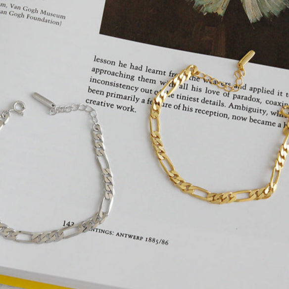 Classic Hollow Chain 925 Sterling Silver Bracelet