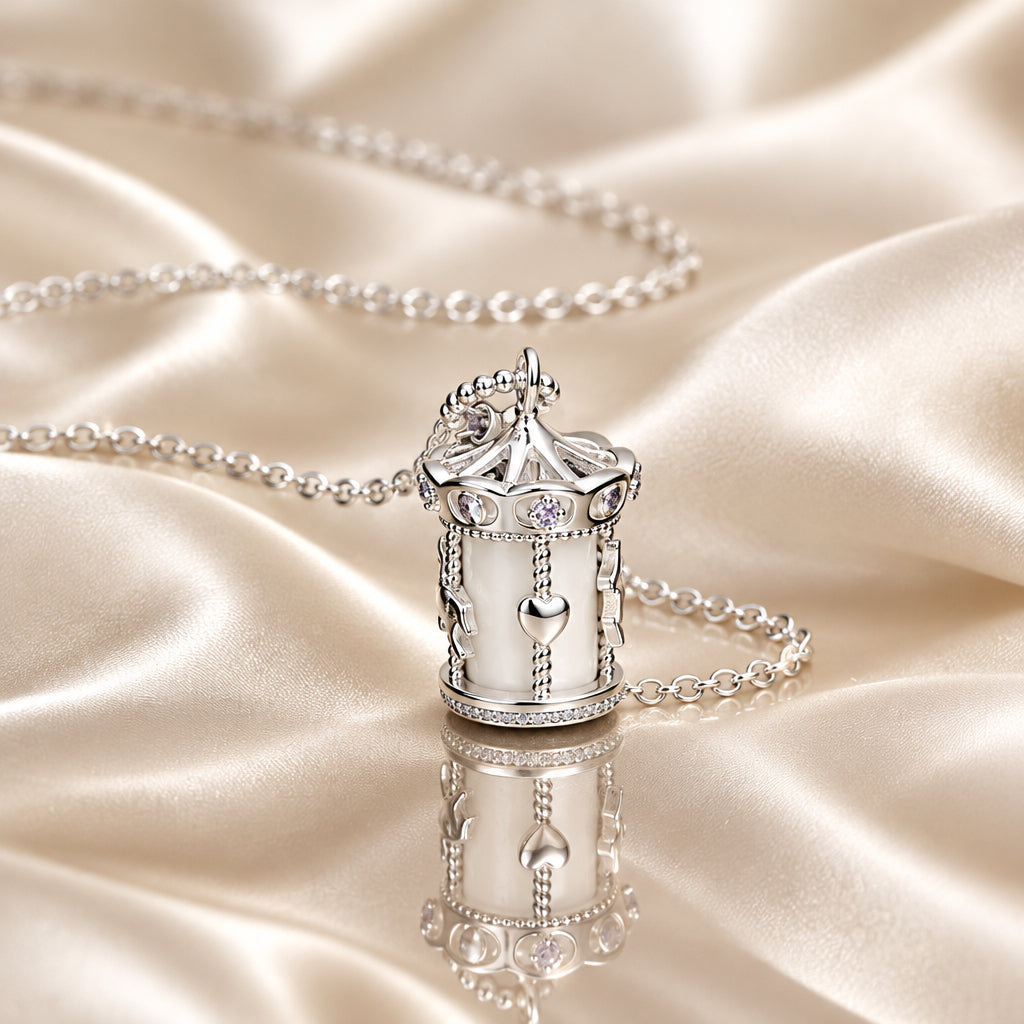 Elegant Carousel Animal Pendant Necklace