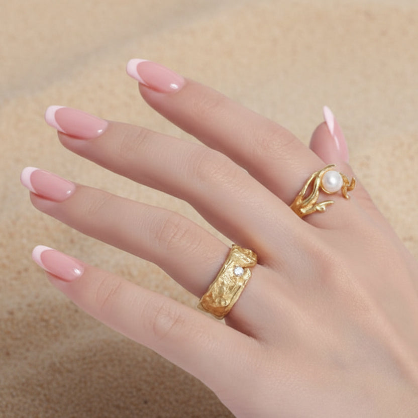 chunky gold ring