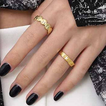 Fashion Round Wave 925 Sterling Silver Adjustable Ring