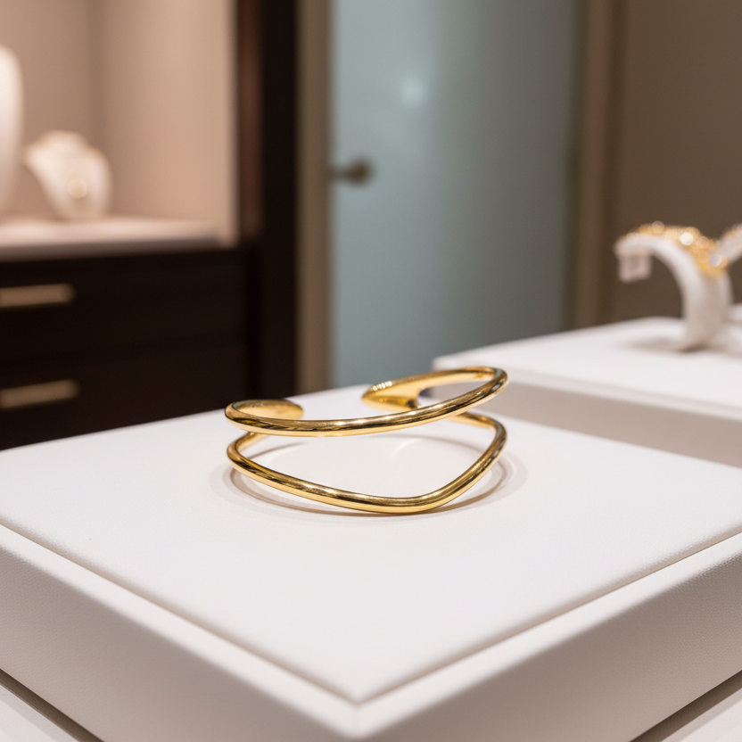 Beautiful Double layer open bangle