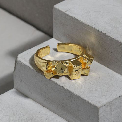 Stunning Cubic 925 Sterling Silver Adjustable Ring