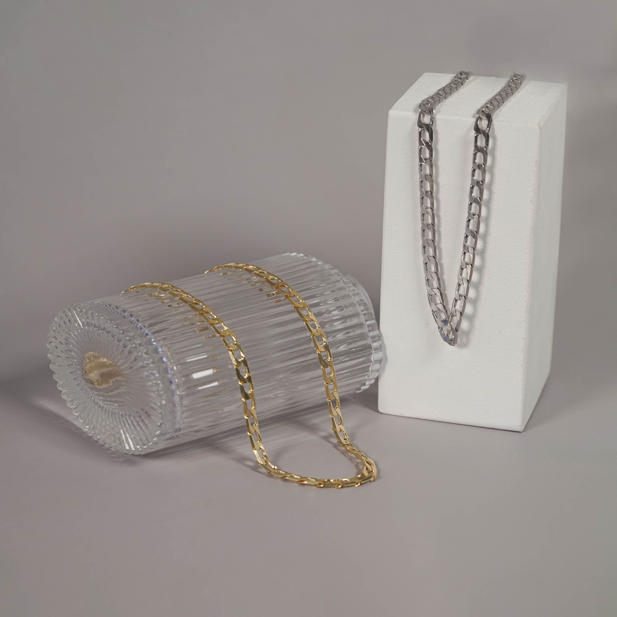 Elegant and Stylish 925 Sterling Silver Necklace Classic Hollow Chain