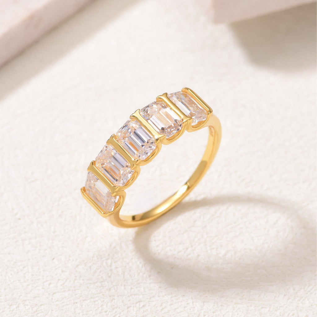 The Élodie Five-Stone Moissanite Ring