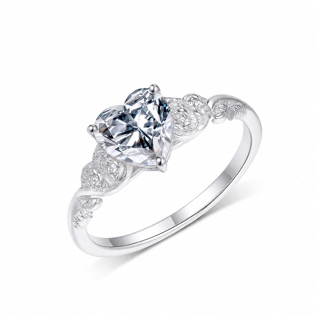The Infinite Heart Moissanite Ring