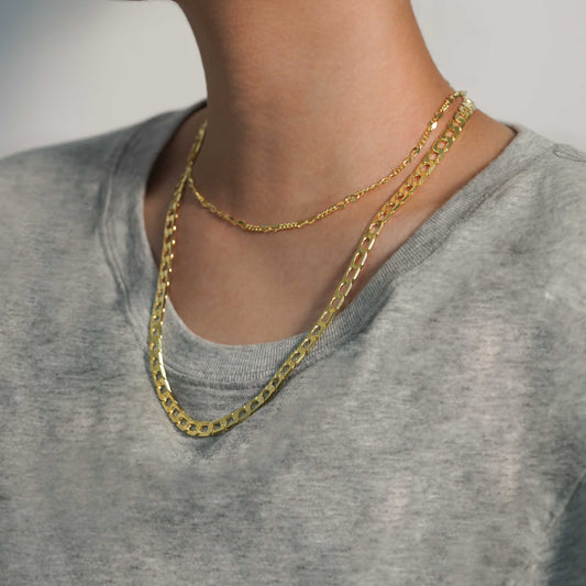 925 Sterling Silver Necklace Classic Hollow Chain