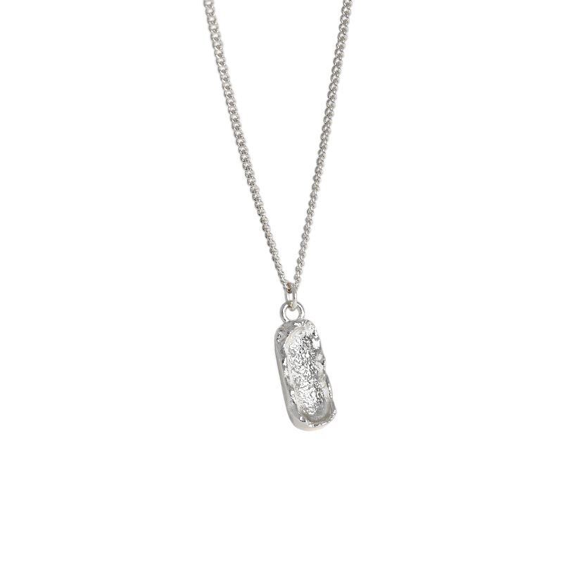 Gift for Her -  Elegant Gold or Silver Peanut 925 Sterling Silver Necklace