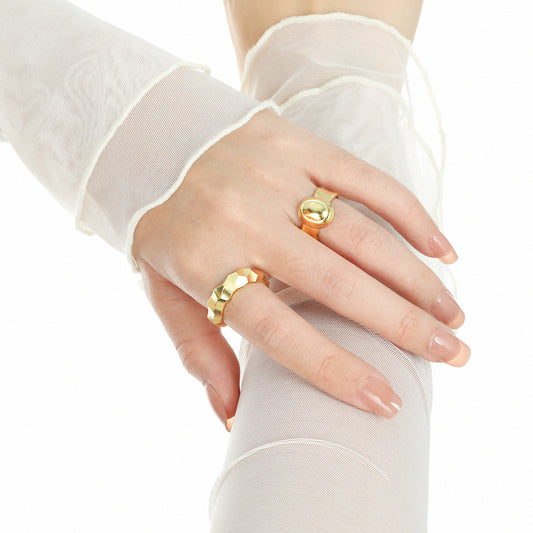 Rhombus 925 Sterling Silver Adjustable Ring