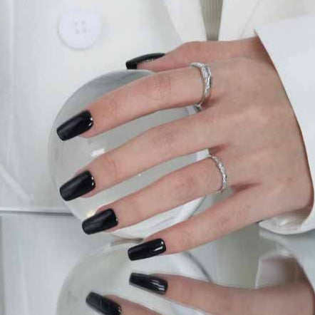 Simple Geometry CZ Rectangle 925 Sterling Silver Adjustable Ring