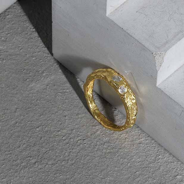 Stylish Dainty CZ 925 Sterling Silver Ring