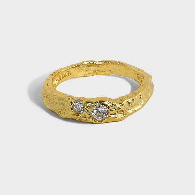 Stylish Dainty CZ 925 Sterling Silver Ring