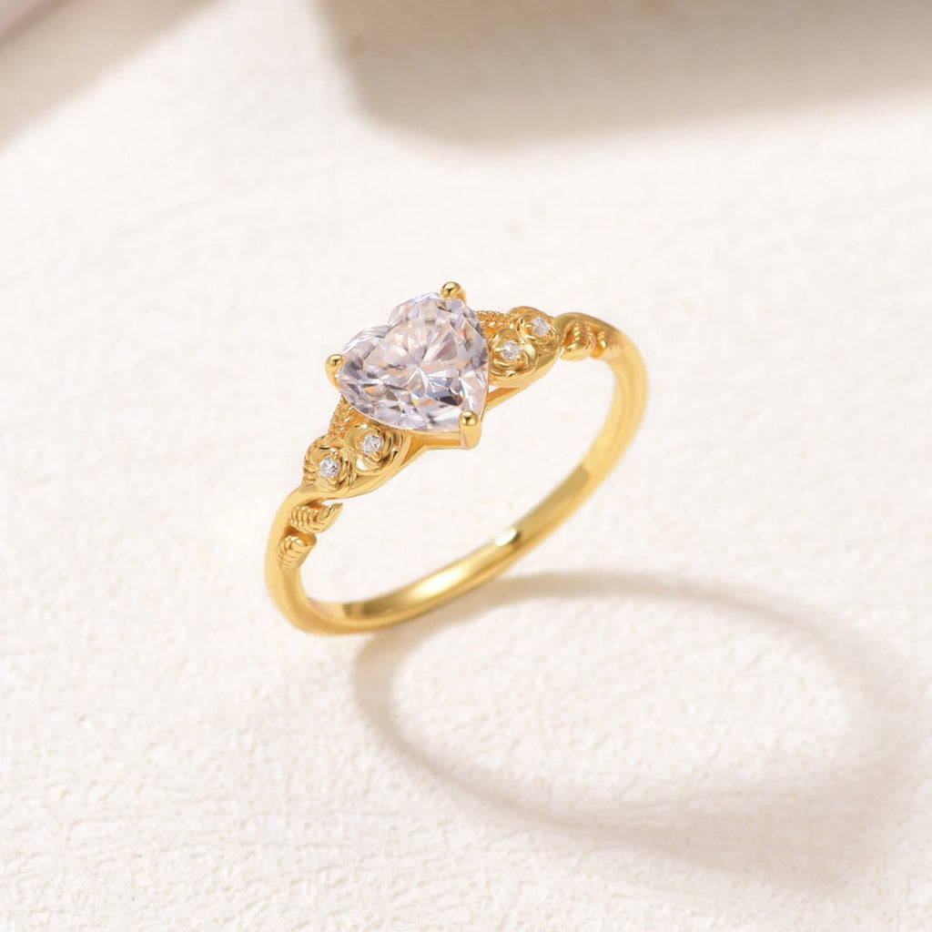 The Infinite Heart Moissanite Ring