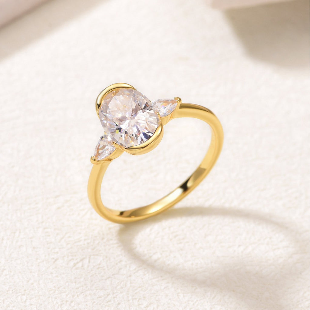 The Opaline Moissanite Ring