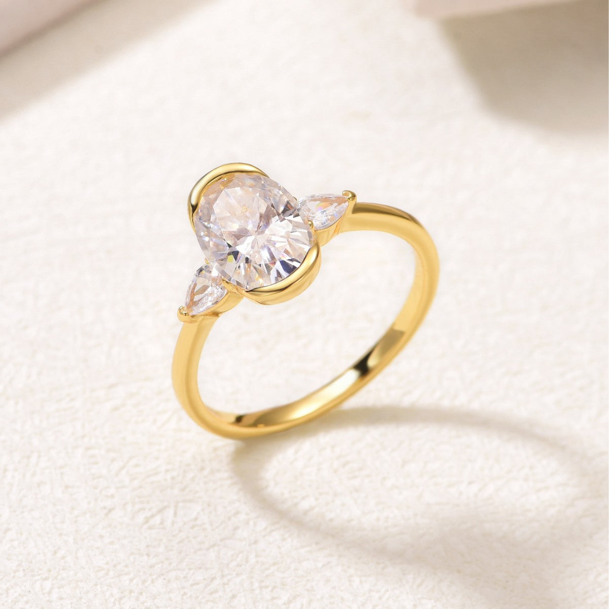The Opaline Moissanite Ring