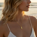 Gift for Her -  Elegant Gold or Silver Peanut 925 Sterling Silver Necklace