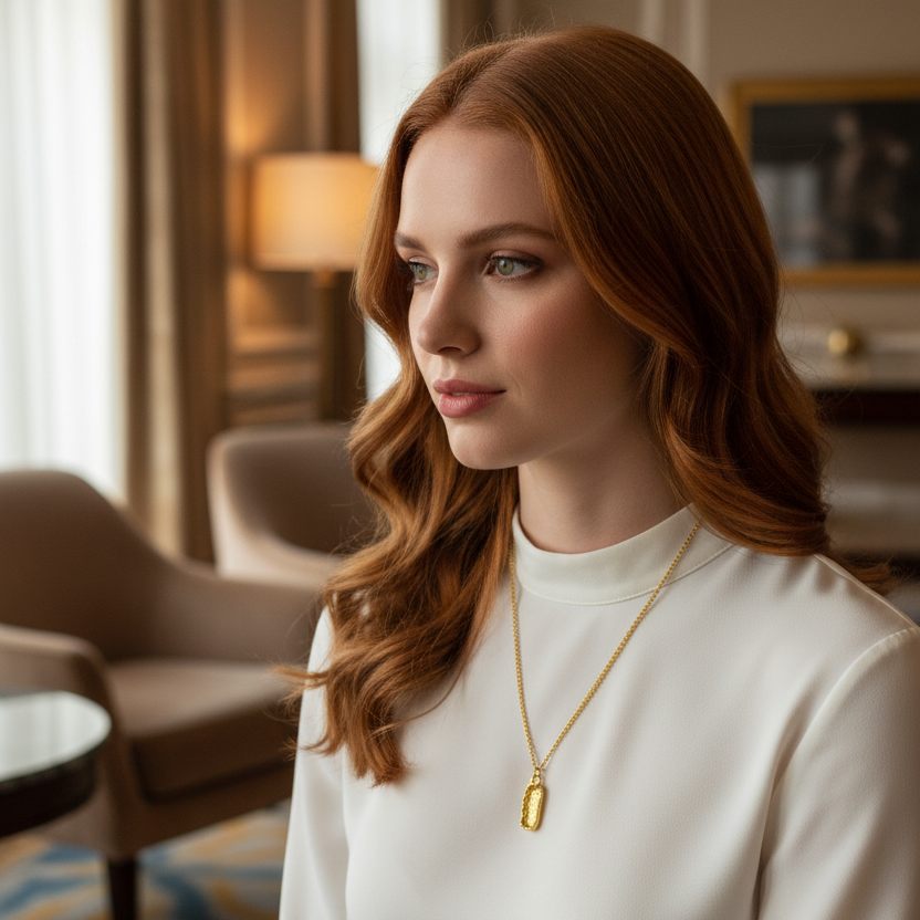 Gift for Her -  Elegant Gold or Silver Peanut 925 Sterling Silver Necklace