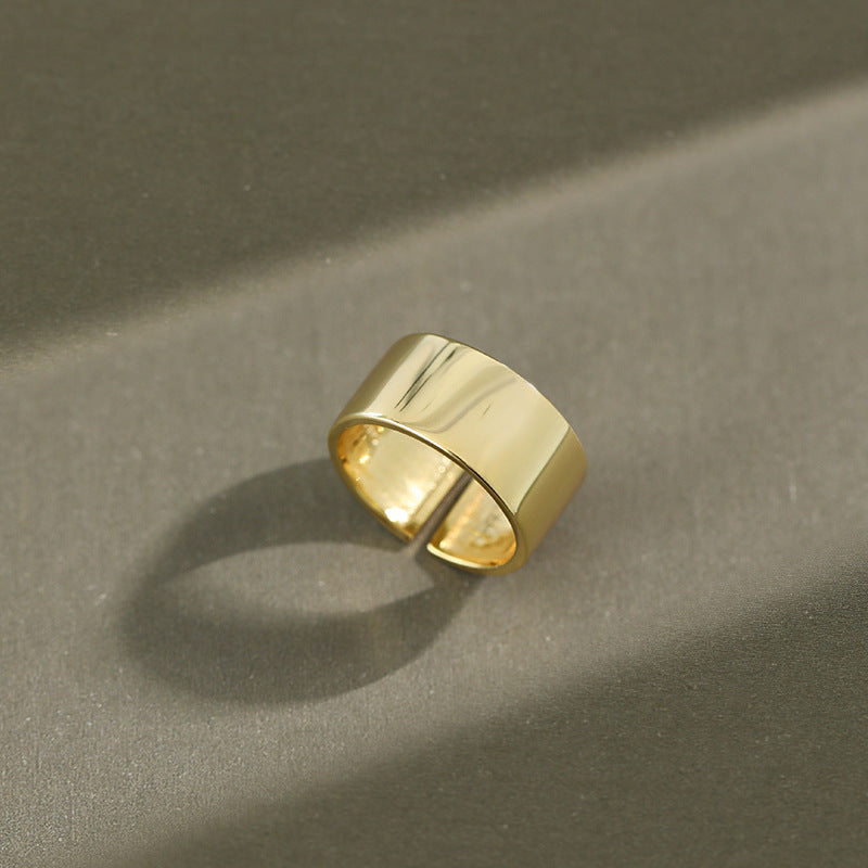 Smooth Wide Band  Adjustable Ring