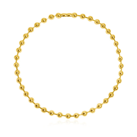 Stunning Elegant Round Beads 925 Sterling Silver Necklace