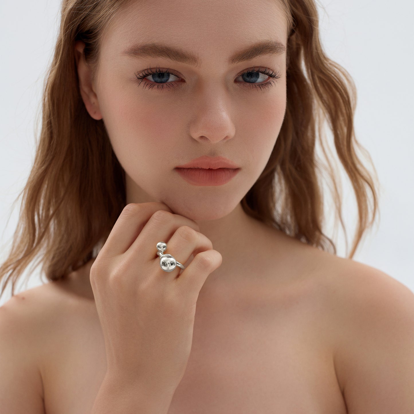 Bubble Knot 999 Sterling Silver Ring Large Chunky Fine Jewellery