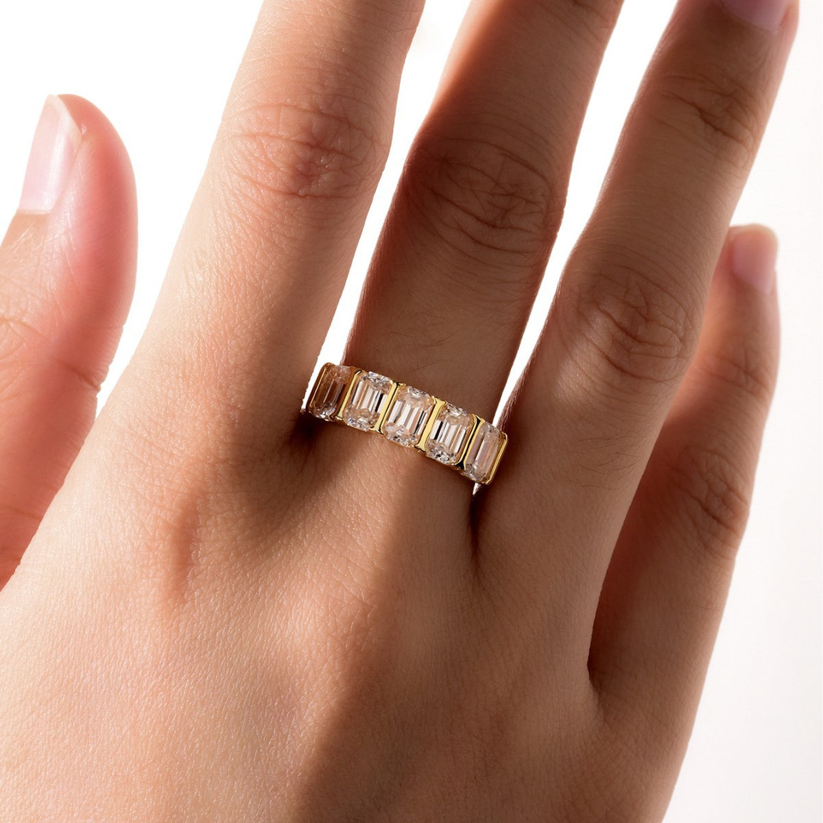 The Élodie Five-Stone Moissanite Ring
