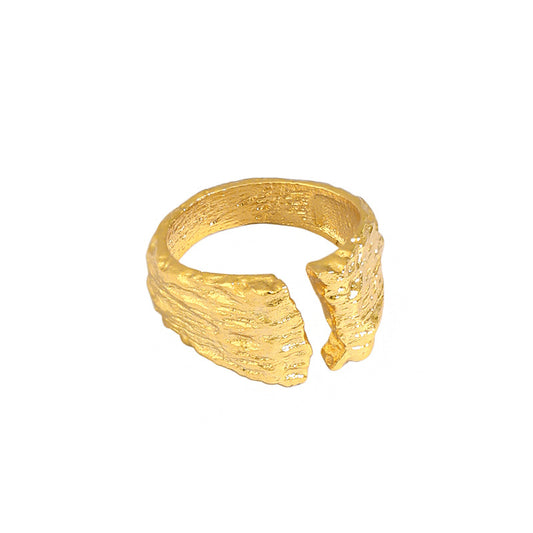 Party Irregular Geometry 925 Sterling Silver Adjustable Ring