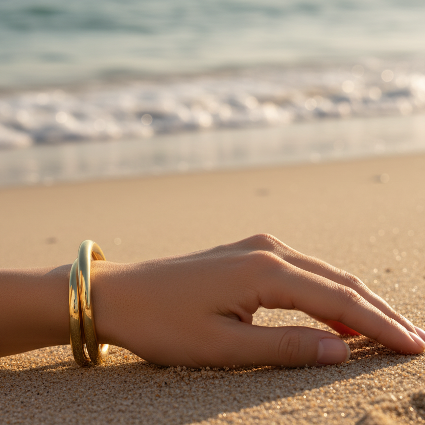 999 Sterling Silver Stunning Double Layers Cross Open Cuff Bracelet